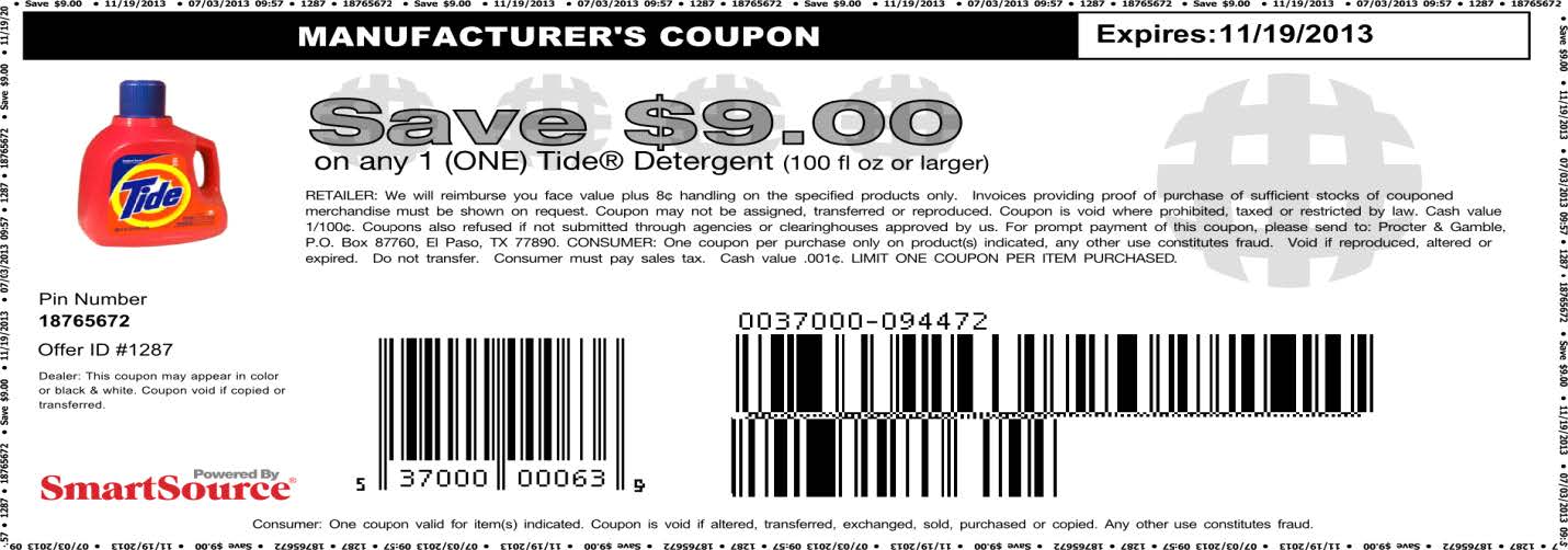 Printable Coupon For Fab Detergent